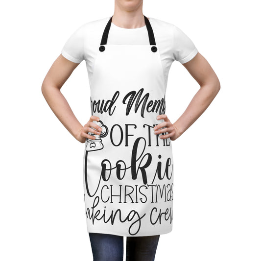 Festive Christmas Apron (AOP) Cookie Baking Crew