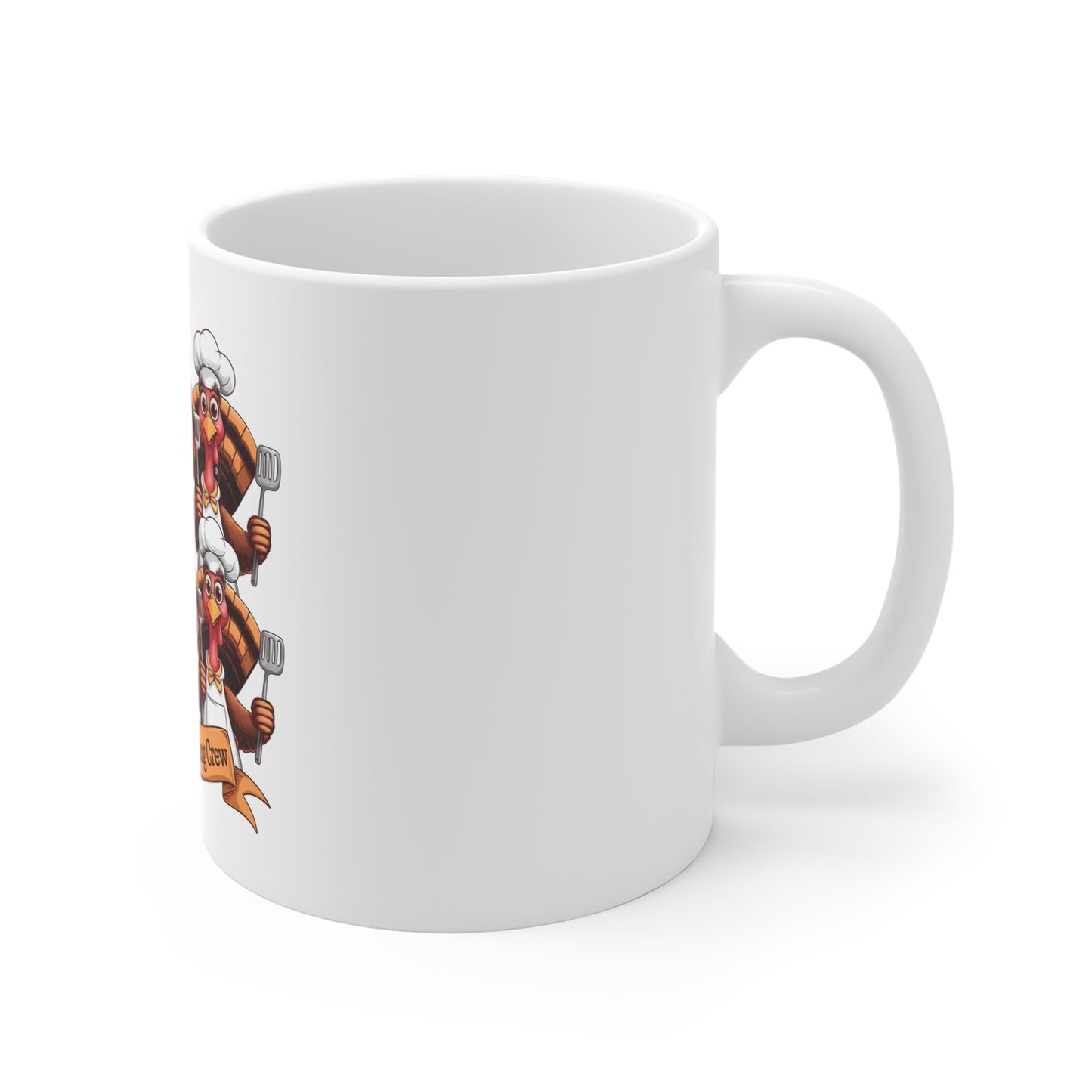 Festive Thanksgiving Ceramic Mug 11oz Thanksgiving Cooking Crew