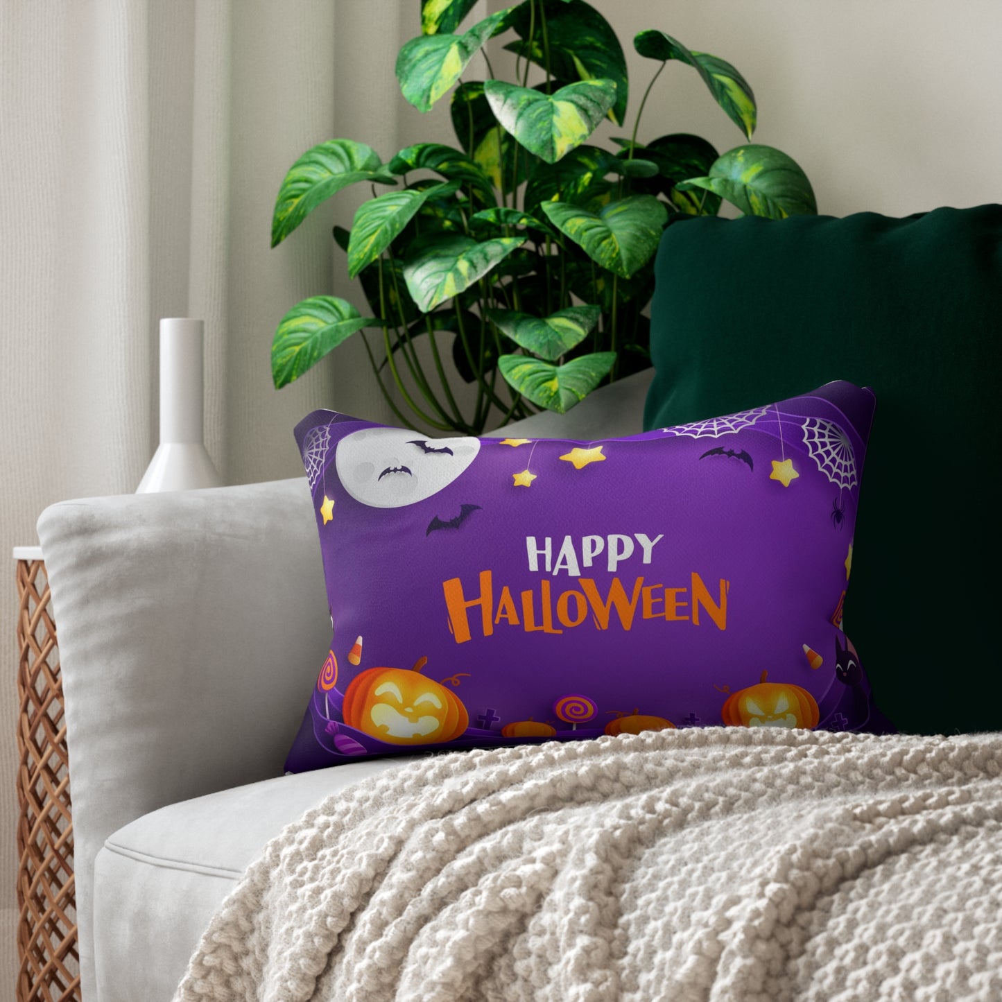 Halloween Accent Lumbar Pillow