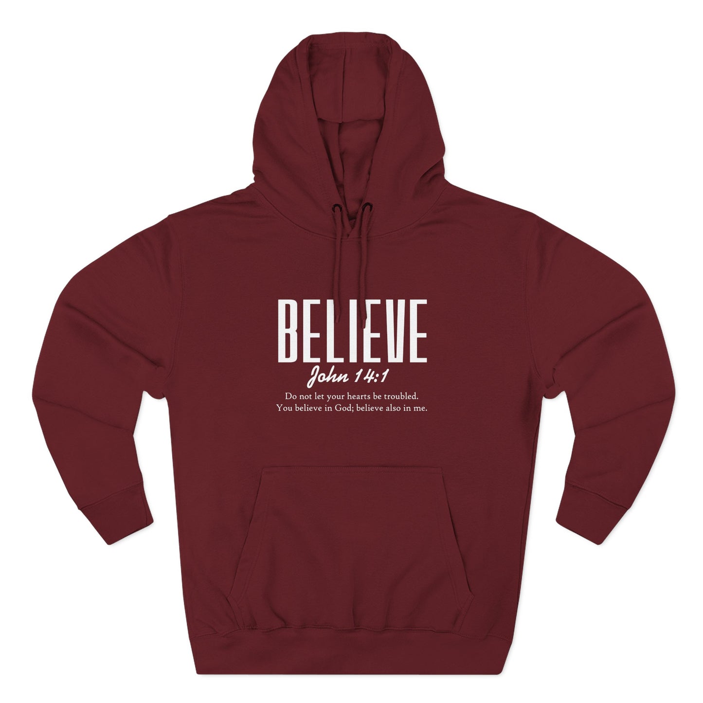 Believe John 3:16 Fleece Hoodie