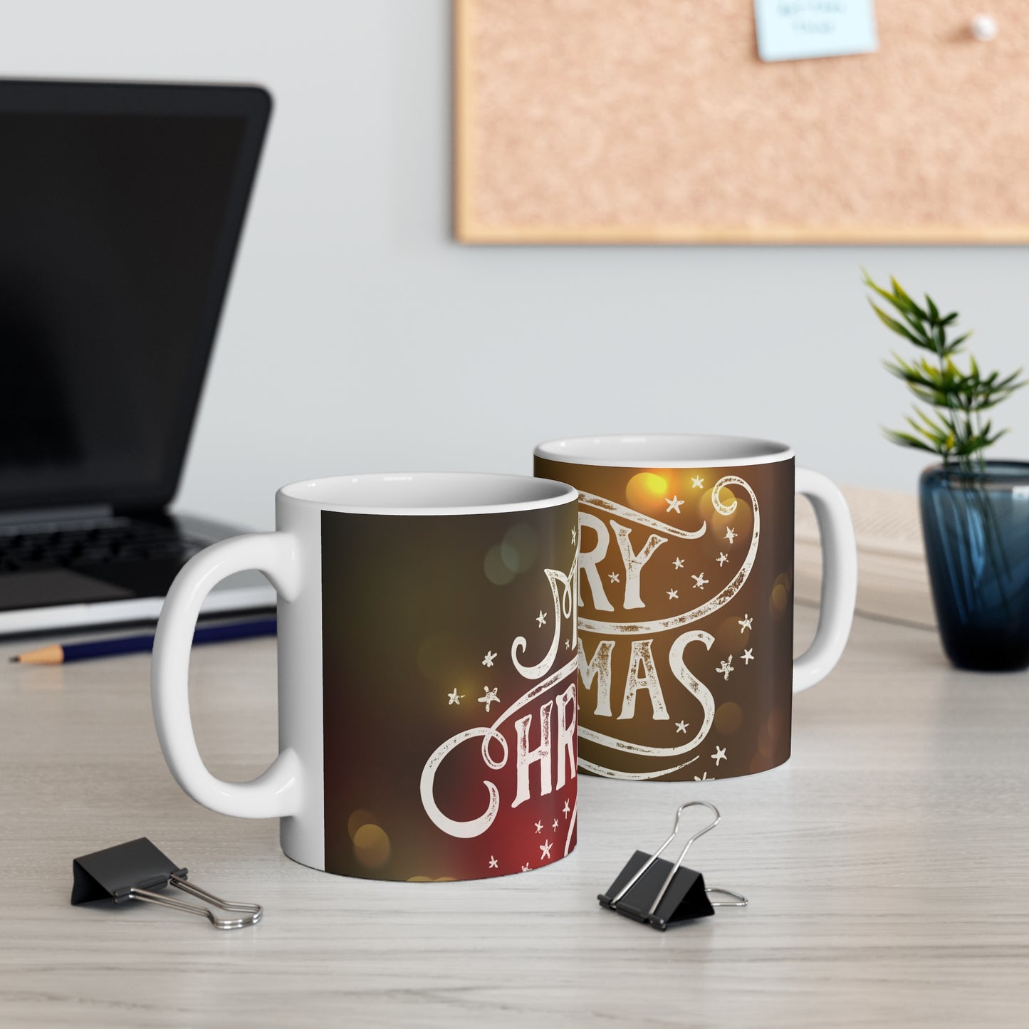 Merry Christmas Hot Beverage Mug 11oz