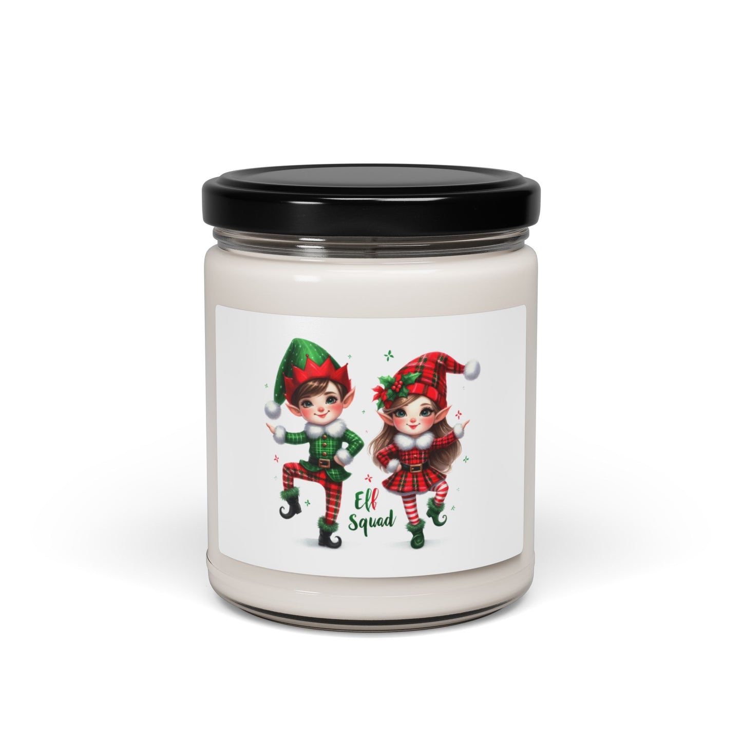 Christmas Themed Scented Soy Candle, 9oz Elves Live at The North Pole