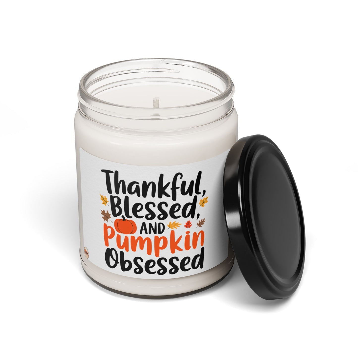 Thanksgiving Themed Scented Soy Candle, 9oz Obsessed With Pumpkins