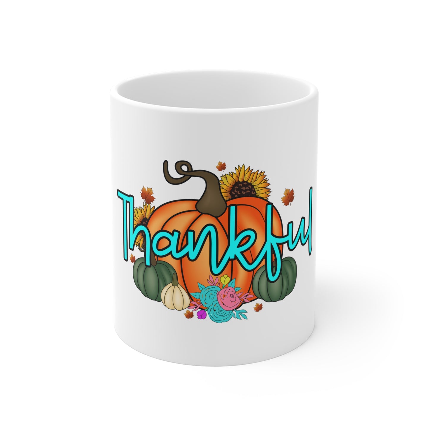 Festive Thanksgiving Ceramic Mug 11oz Everyone Loves Turkey During The Holidays