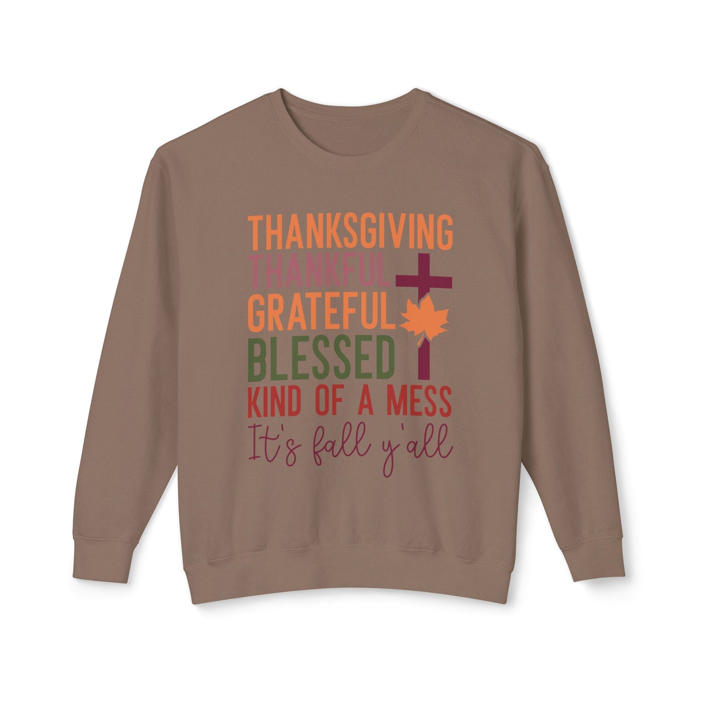 Thanksgiving Women's Unisex Lightweight Crewneck Sweatshirt