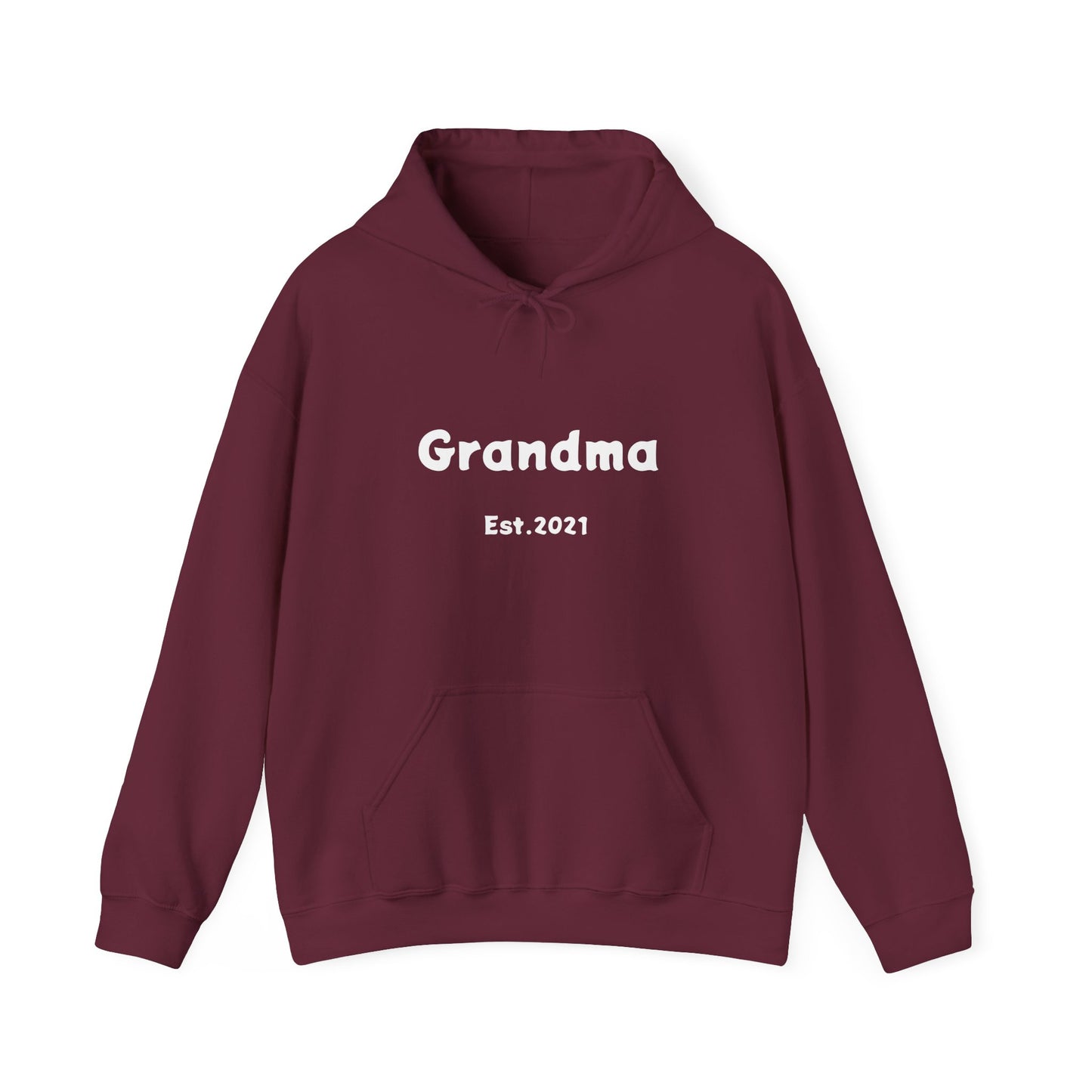 Grandma Est. 2021 Unisex Heavy Blend™ Hooded Sweatshirt Hoodies For New Grandmothers 2021