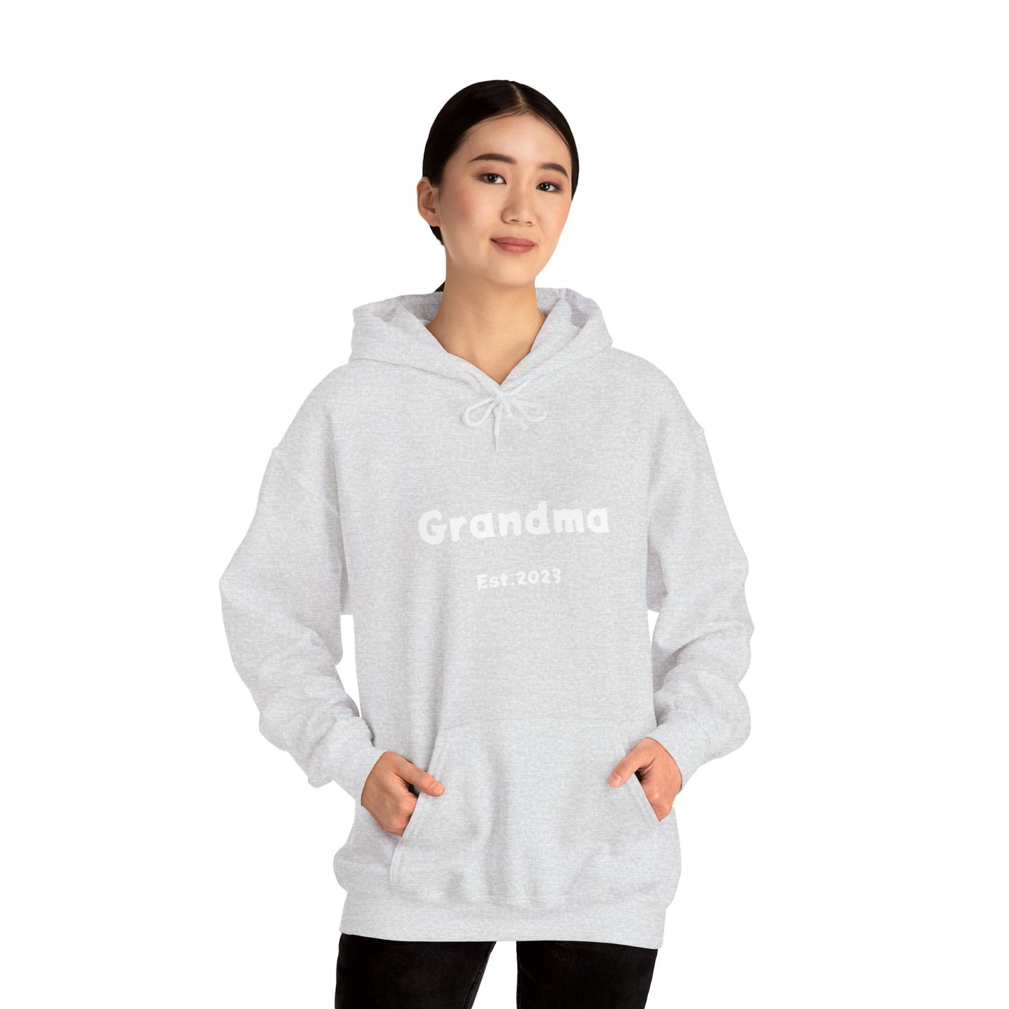 Grandma Est.2023 Unisex Heavy Blend™ Hooded Sweatshirt Hoodies For New Grandmothers 2023