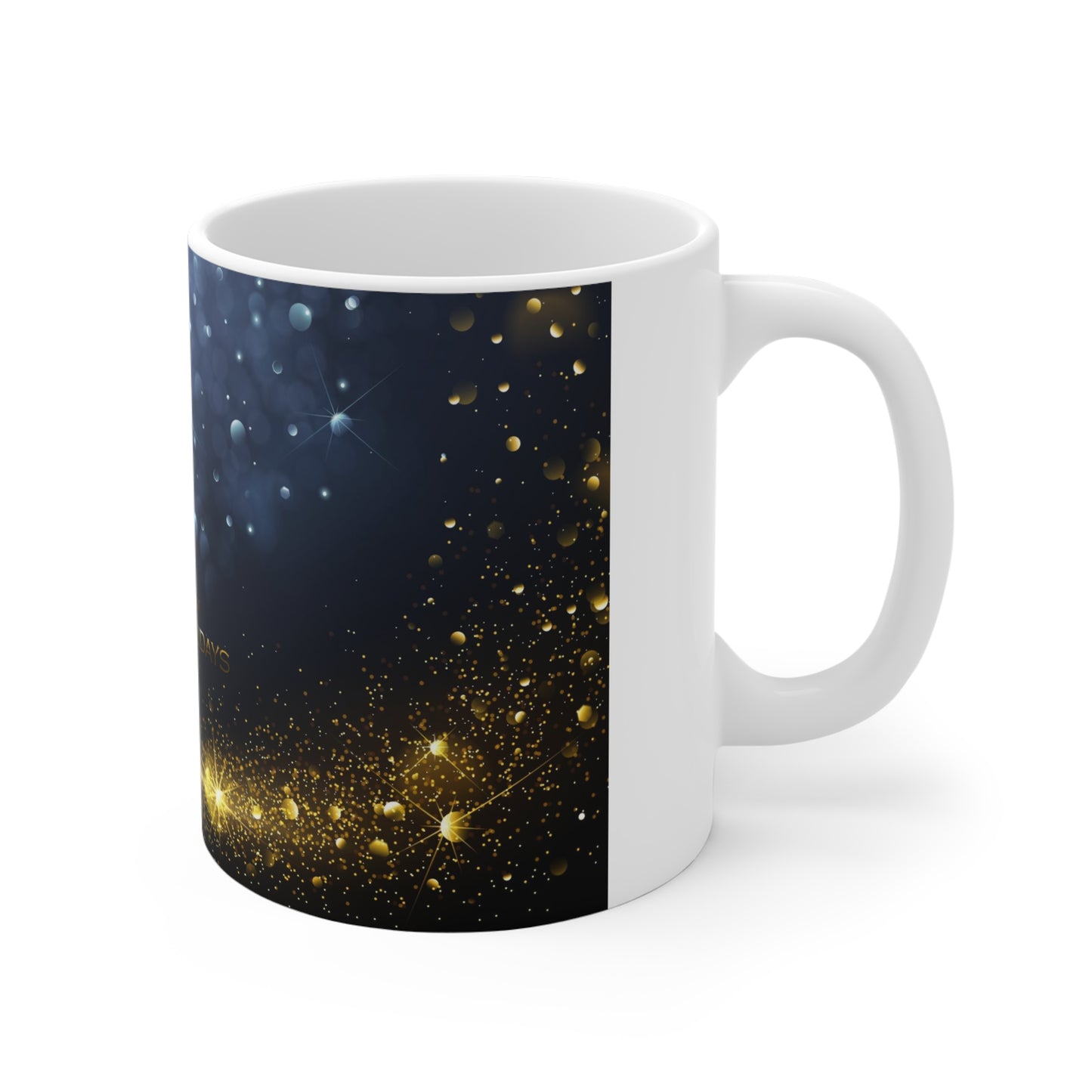 Starry Night Christmas Themed Mug 11oz