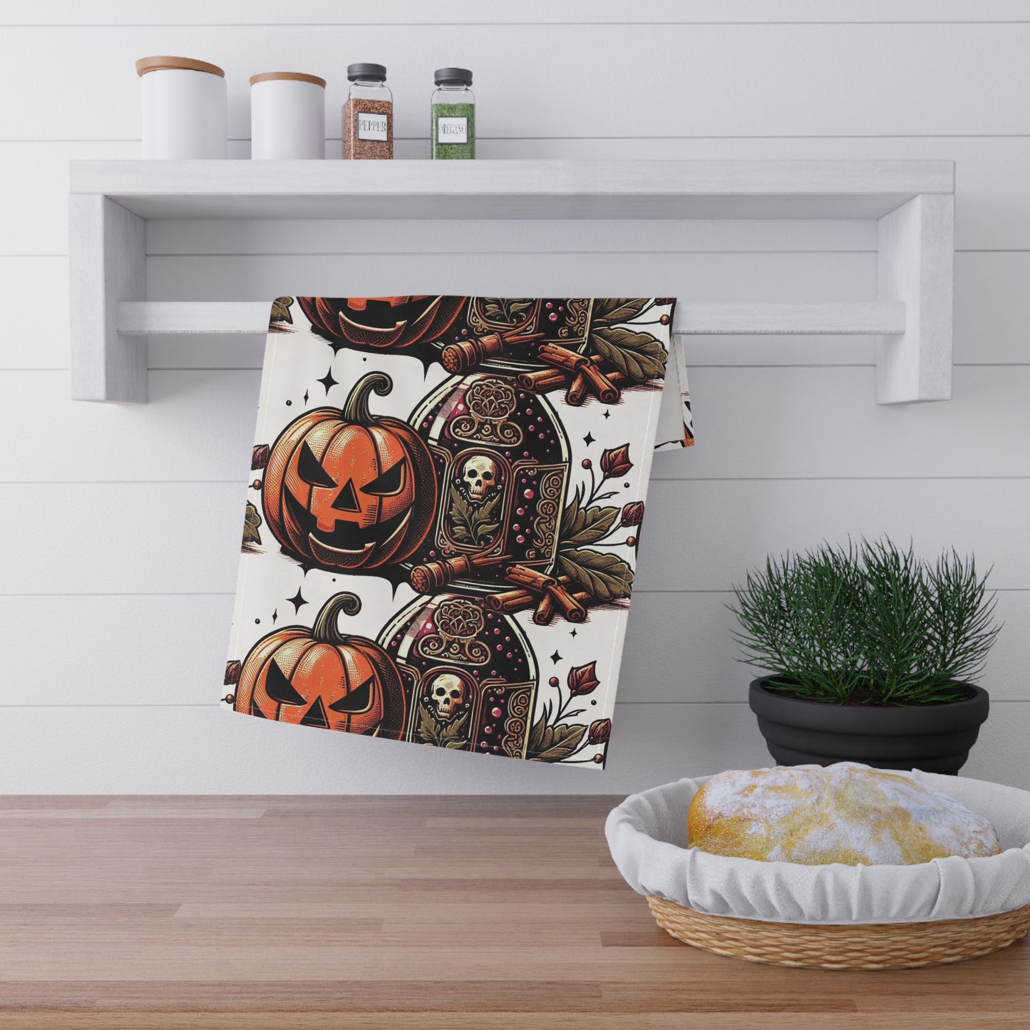 Festive Halloween Tea Towels