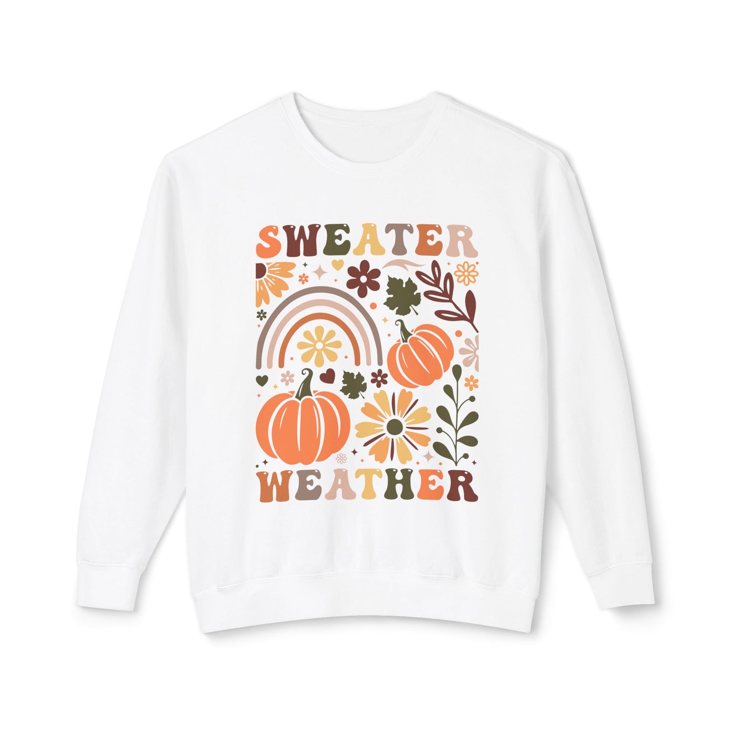 Women's Thanksgiving Unisex Lightweight Crewneck Sweatshirt Sweater Wheather