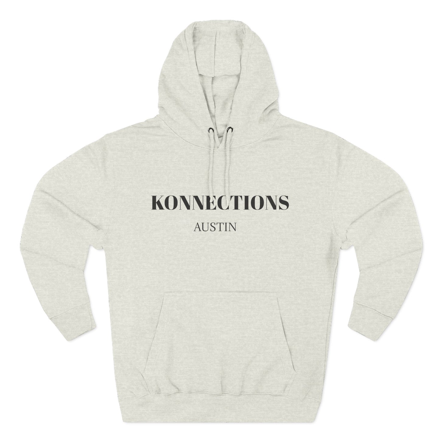 Konnections Austin Hoodie — Minimal Logo Fleece Pullover