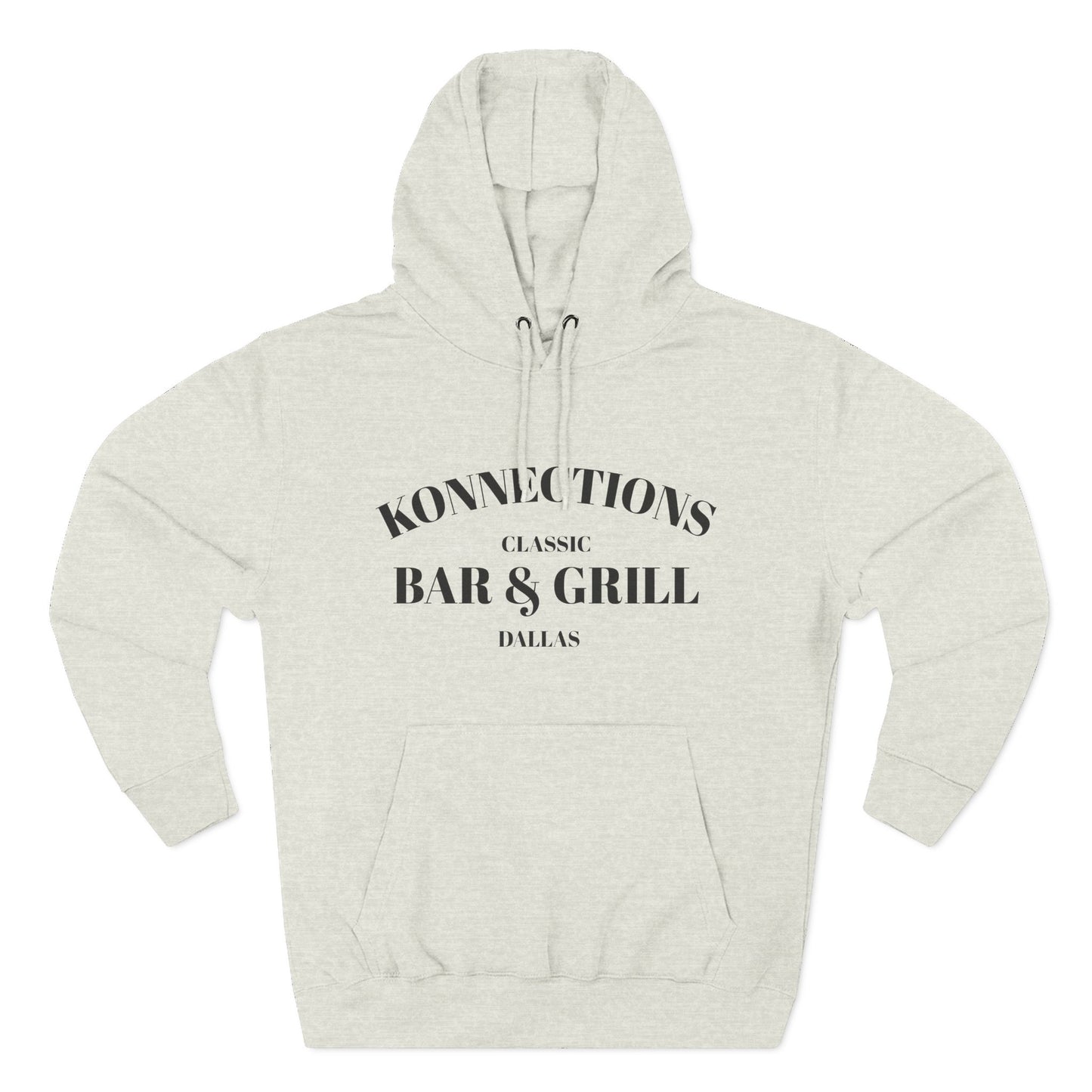 Konnections Classic Bar and Grill Dallas Hoodie — Minimal Logo Fleece Pullover
