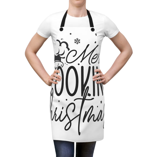 Festive Christmas Apron (AOP) Merry Cooking Christmas