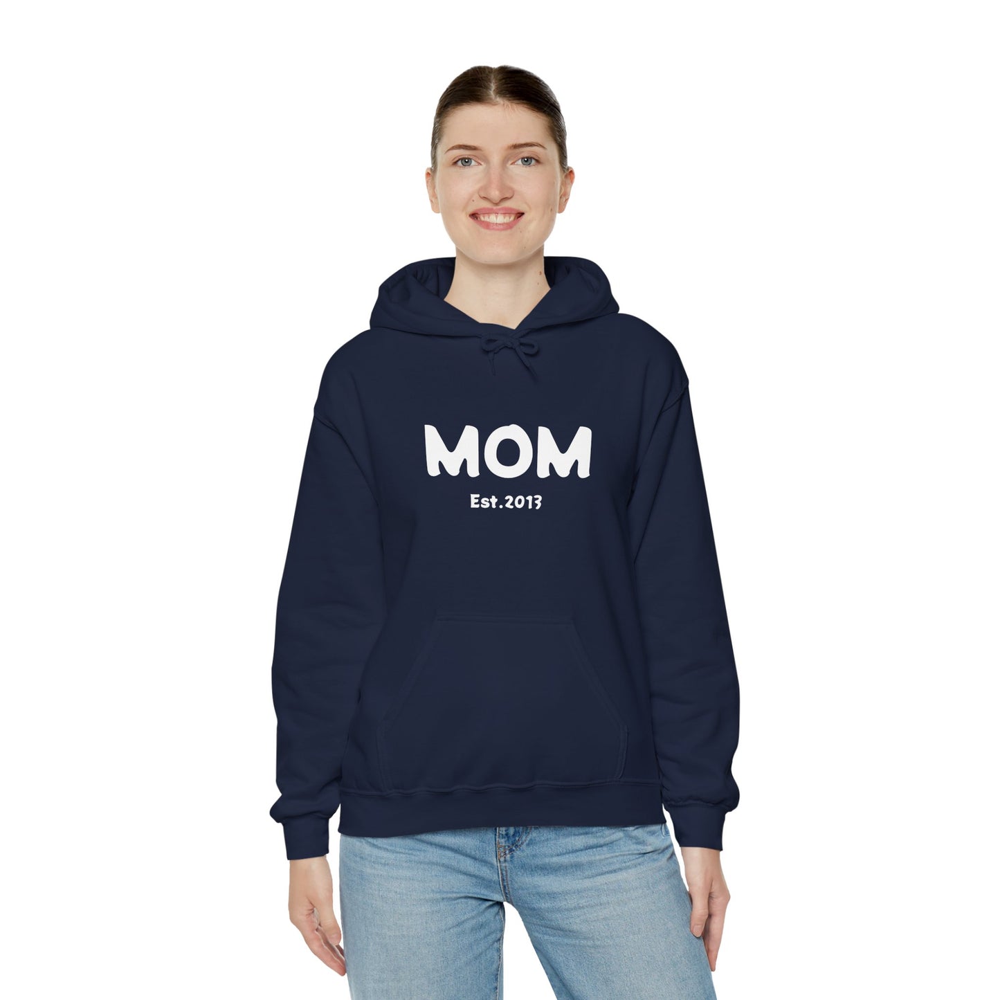 MOM Est.2013 Unisex Heavy Blend™ Hooded Sweatshirt Hoodies For New Moms 2013