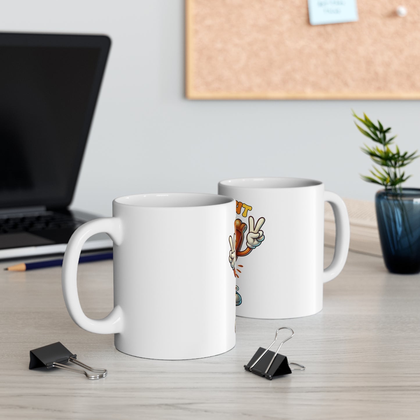 Festive Thanksgiving Ceramic Mug 11oz Piece Out Everyone!