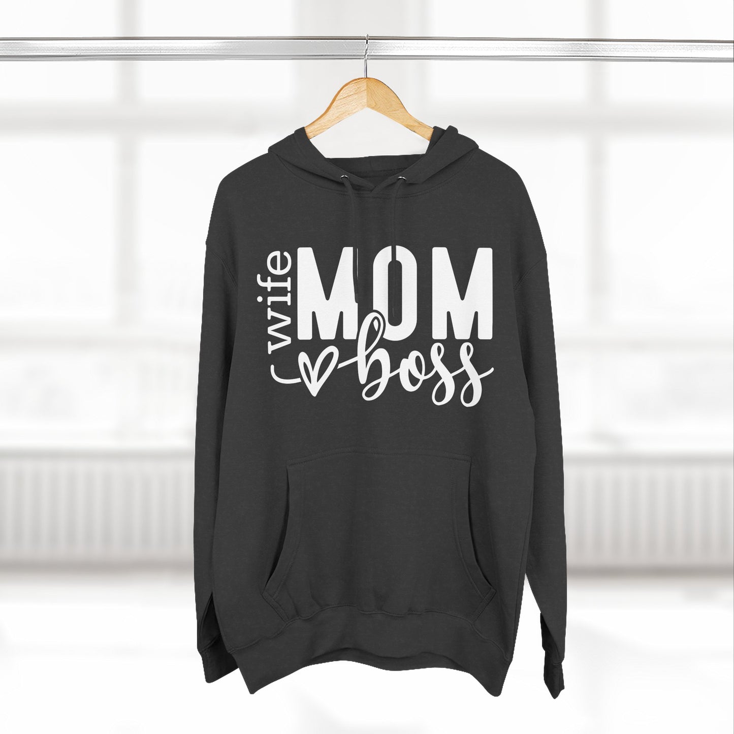 Mom Boss Hoodie — Wife Mom Boss Graphic Pullover