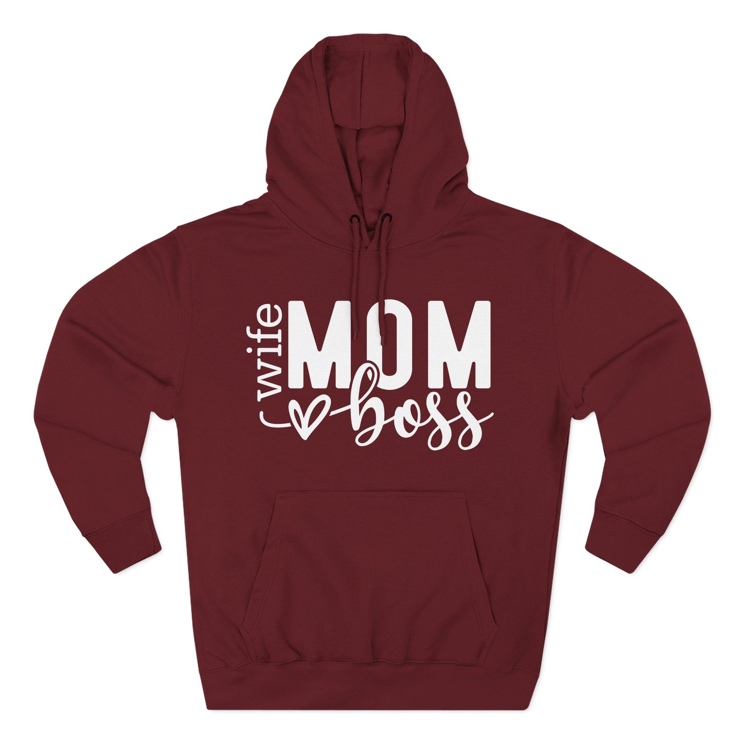 Mom Boss Hoodie — Wife Mom Boss Graphic Pullover