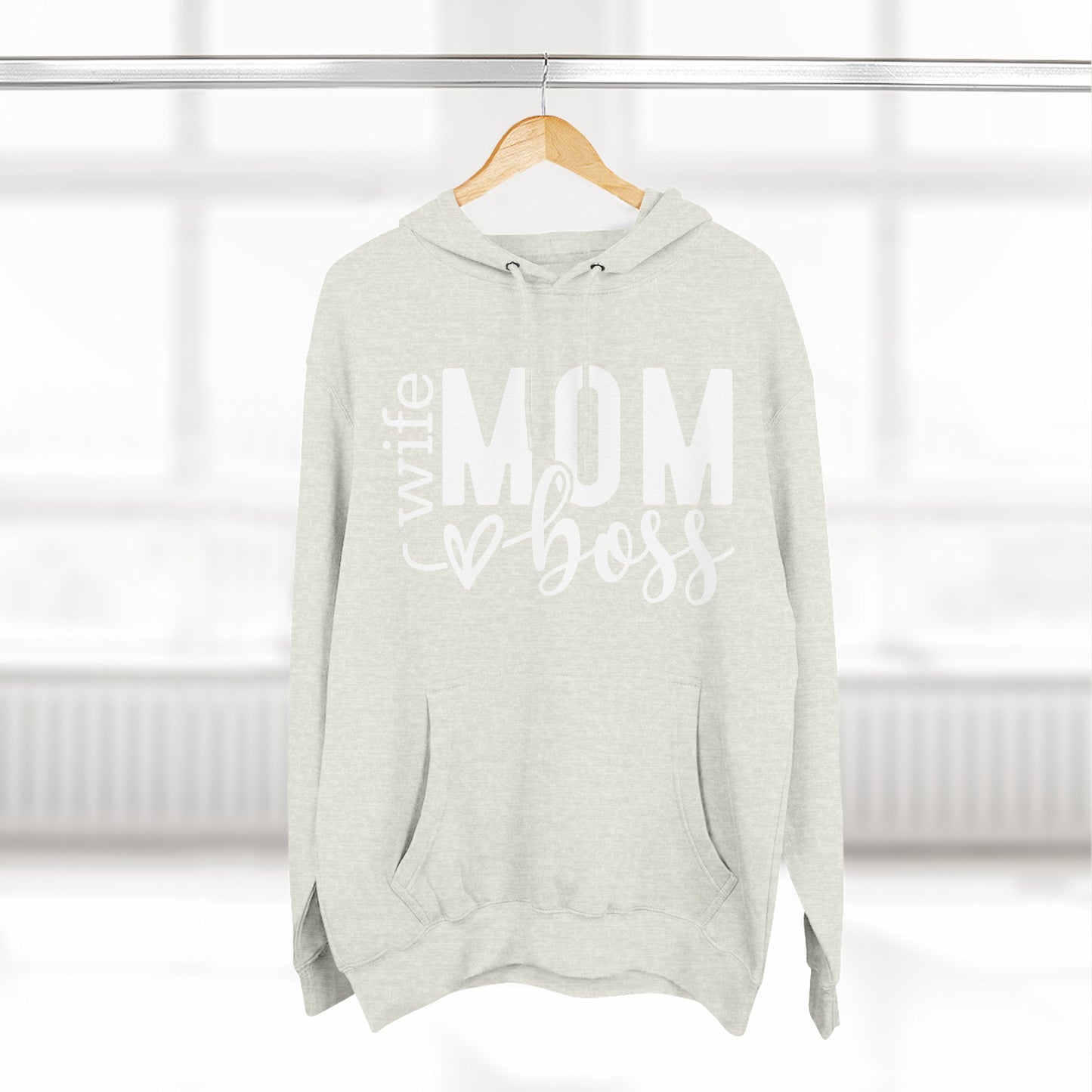 Mom Boss Hoodie — Wife Mom Boss Graphic Pullover
