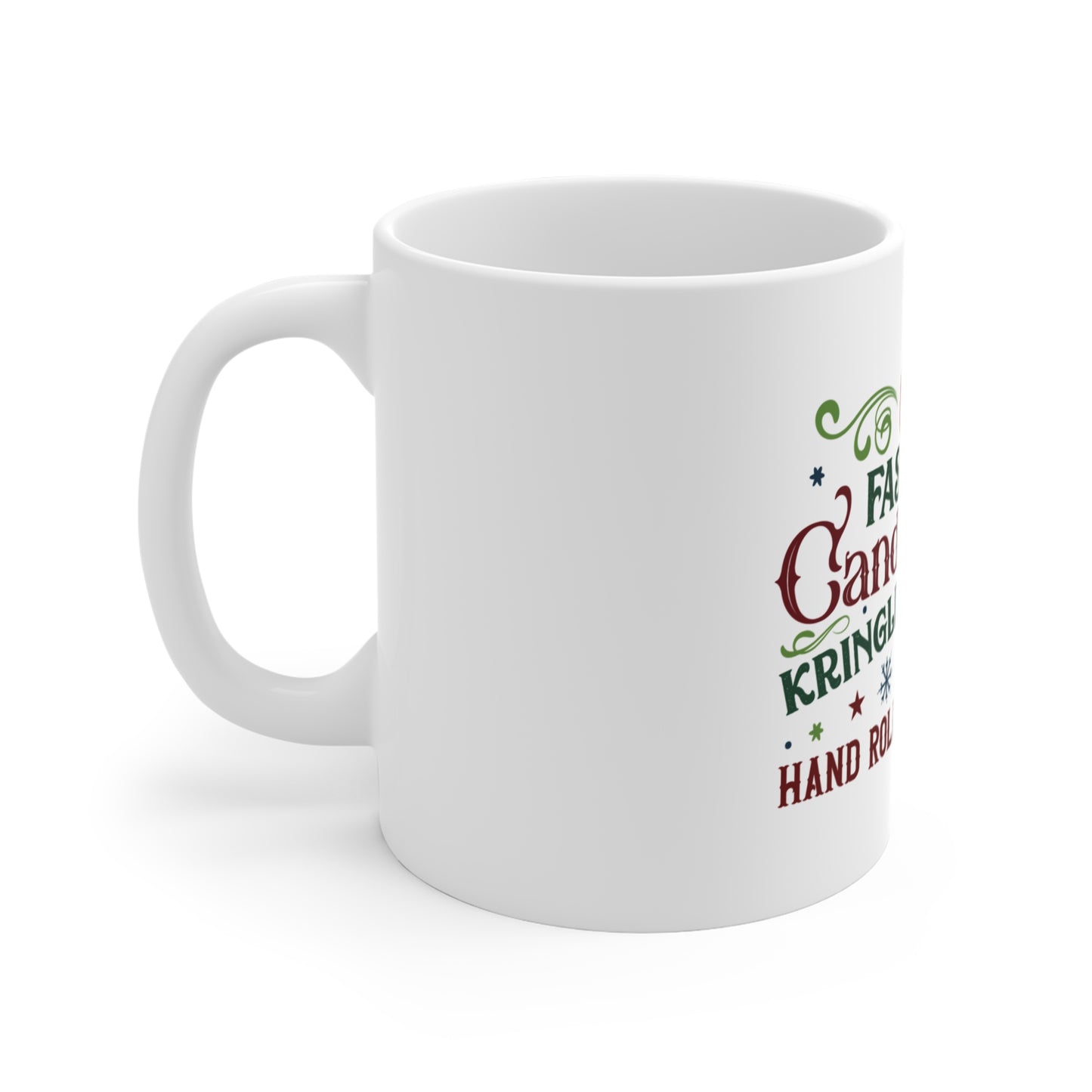 Christmas Themed Ceramic Mug 11oz Old Fashioned Candy