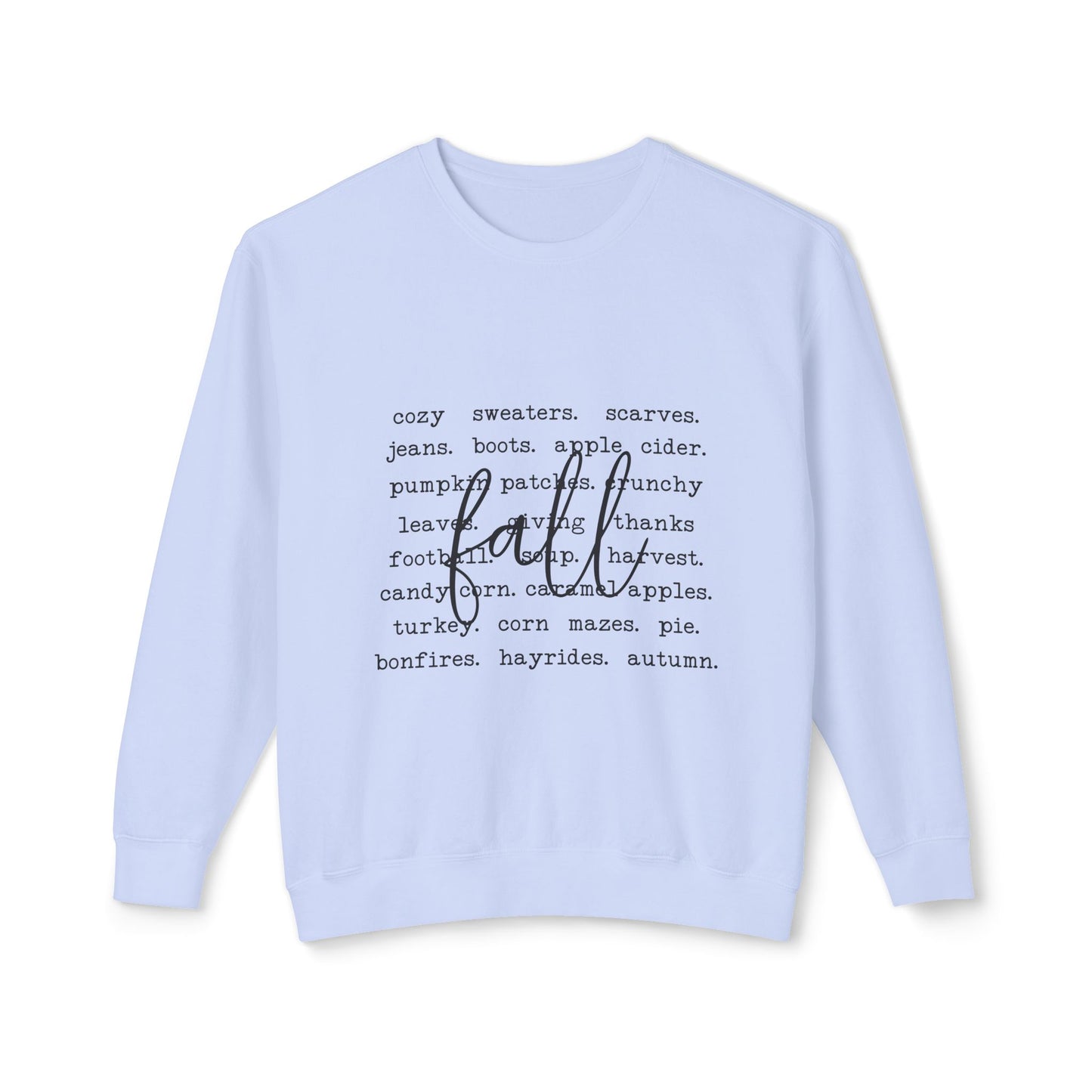 Thanksgiving Women's Unisex Lightweight Crewneck Sweatshirt