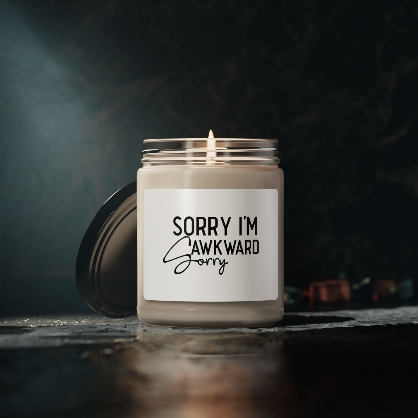 Funny Sayings Scented Soy Candle, 9oz Sorry I'm So Awkward