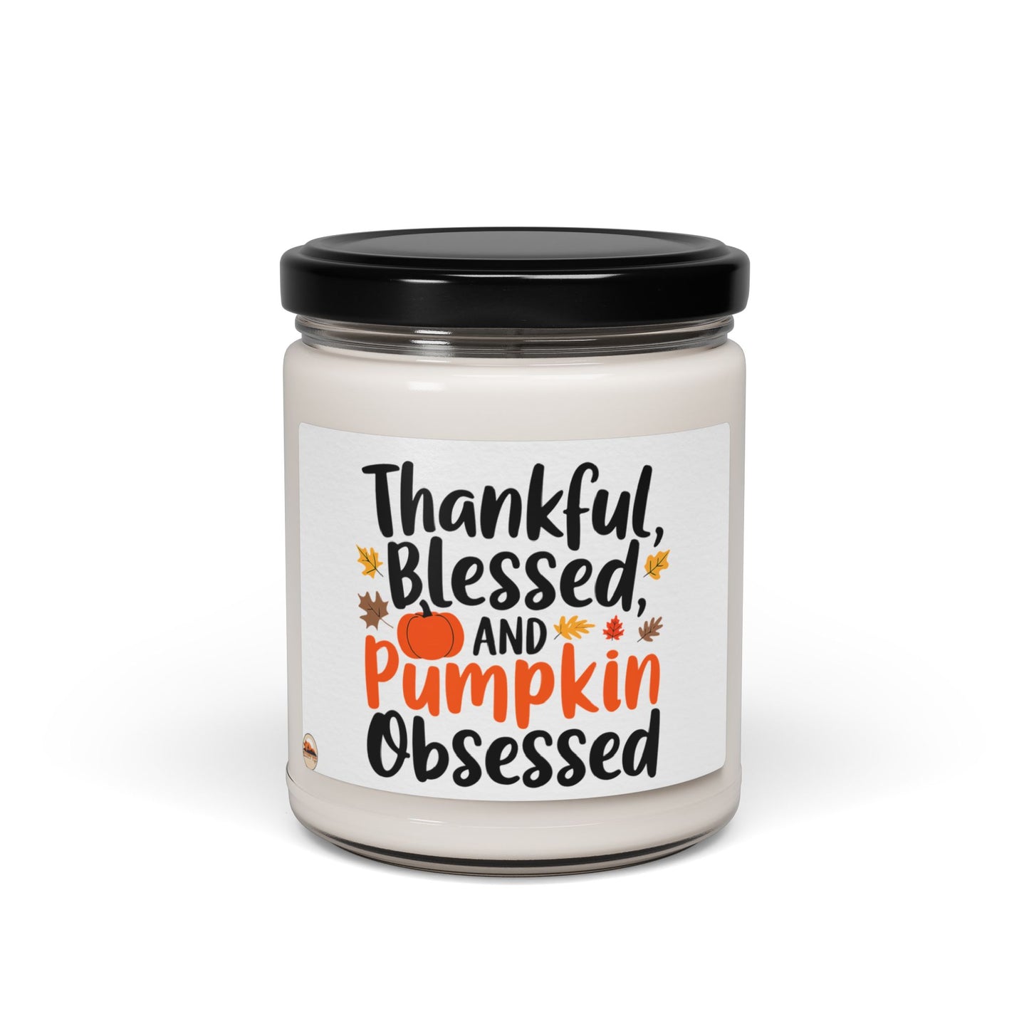 Thanksgiving Themed Scented Soy Candle, 9oz Obsessed With Pumpkins