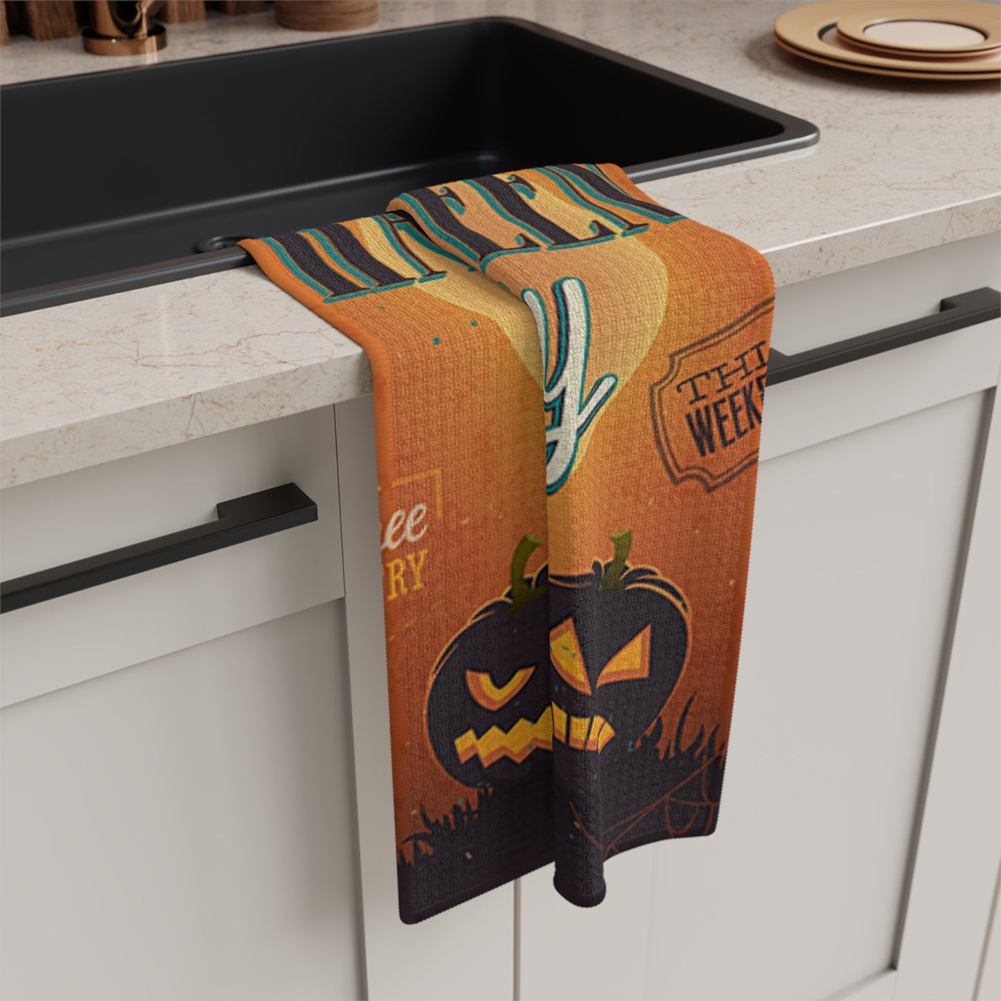 Festive Halloween Tea Towels