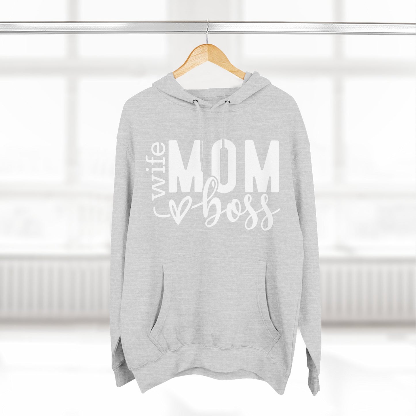 Mom Boss Hoodie — Wife Mom Boss Graphic Pullover