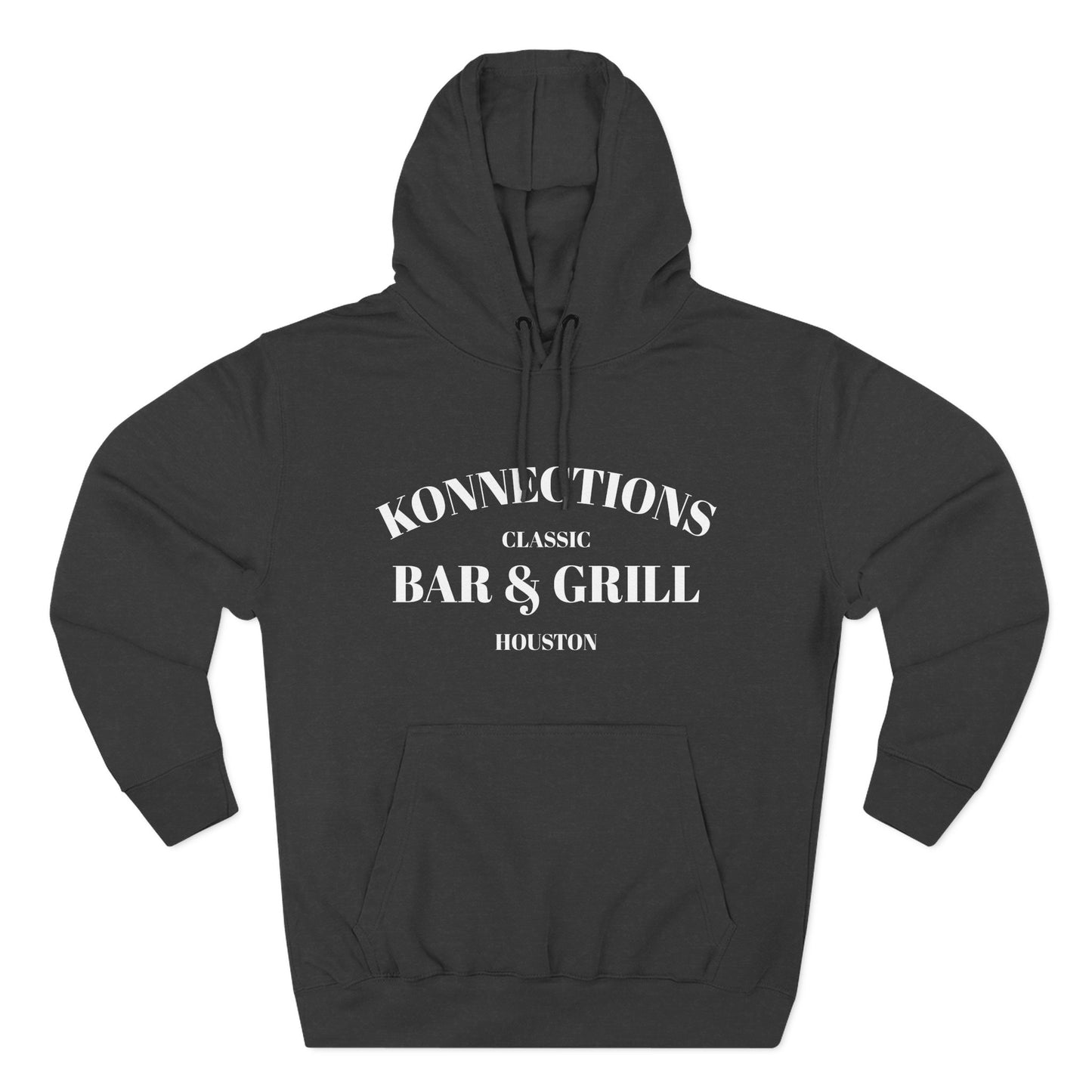 Konnections Classic Bar and Grill Houston Hoodie — Minimal Logo Fleece Pullover