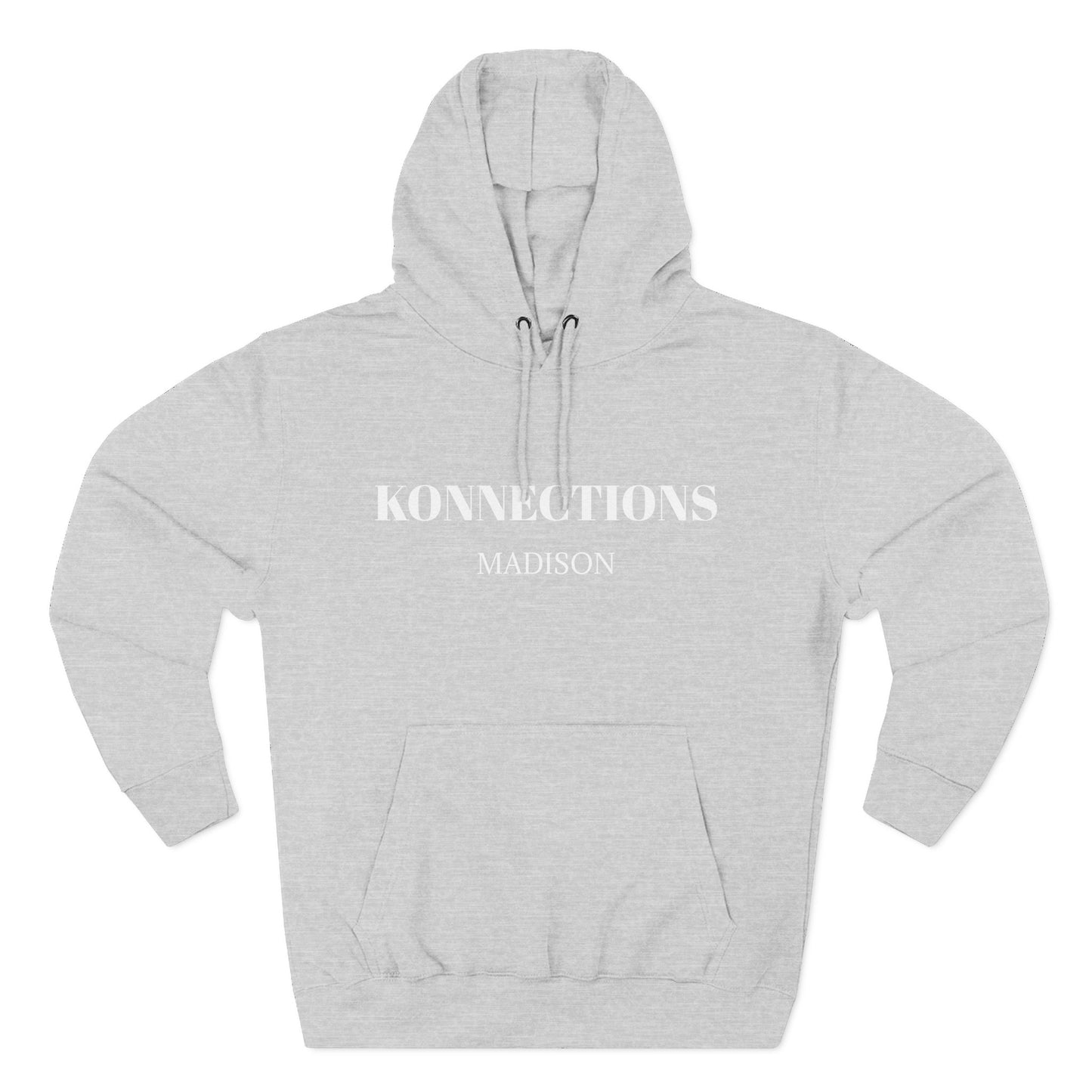 Konnections Madison Hoodie — Minimal Logo Fleece Pullover