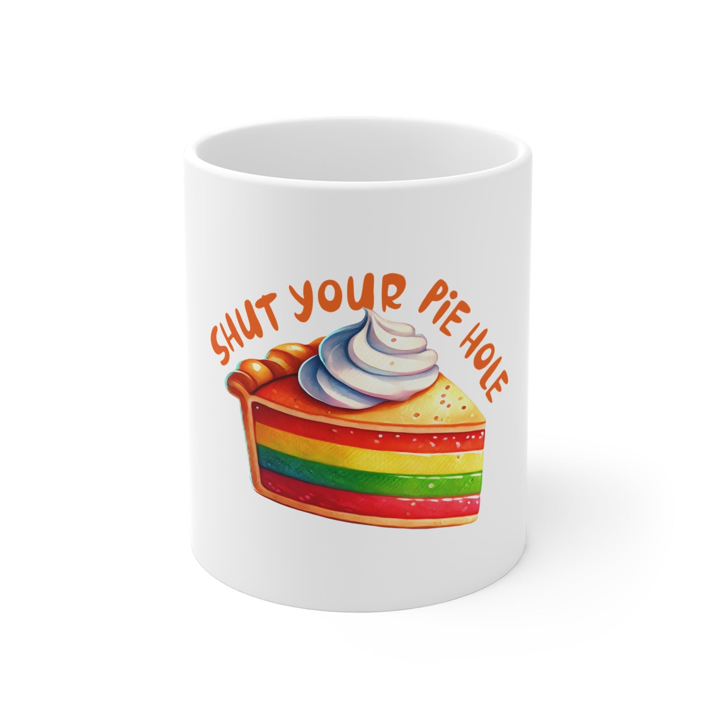 Festive Thanksgiving Ceramic Mug 11oz Shut Your Pie Hole