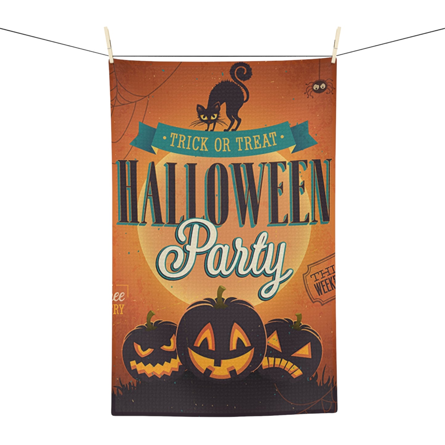 Trick or Treat Halloween Party Soft Tea Towel