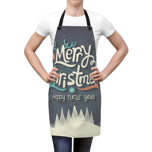 Festive Christmas Apron (AOP) Have a Merry Christmas and Happy New Year