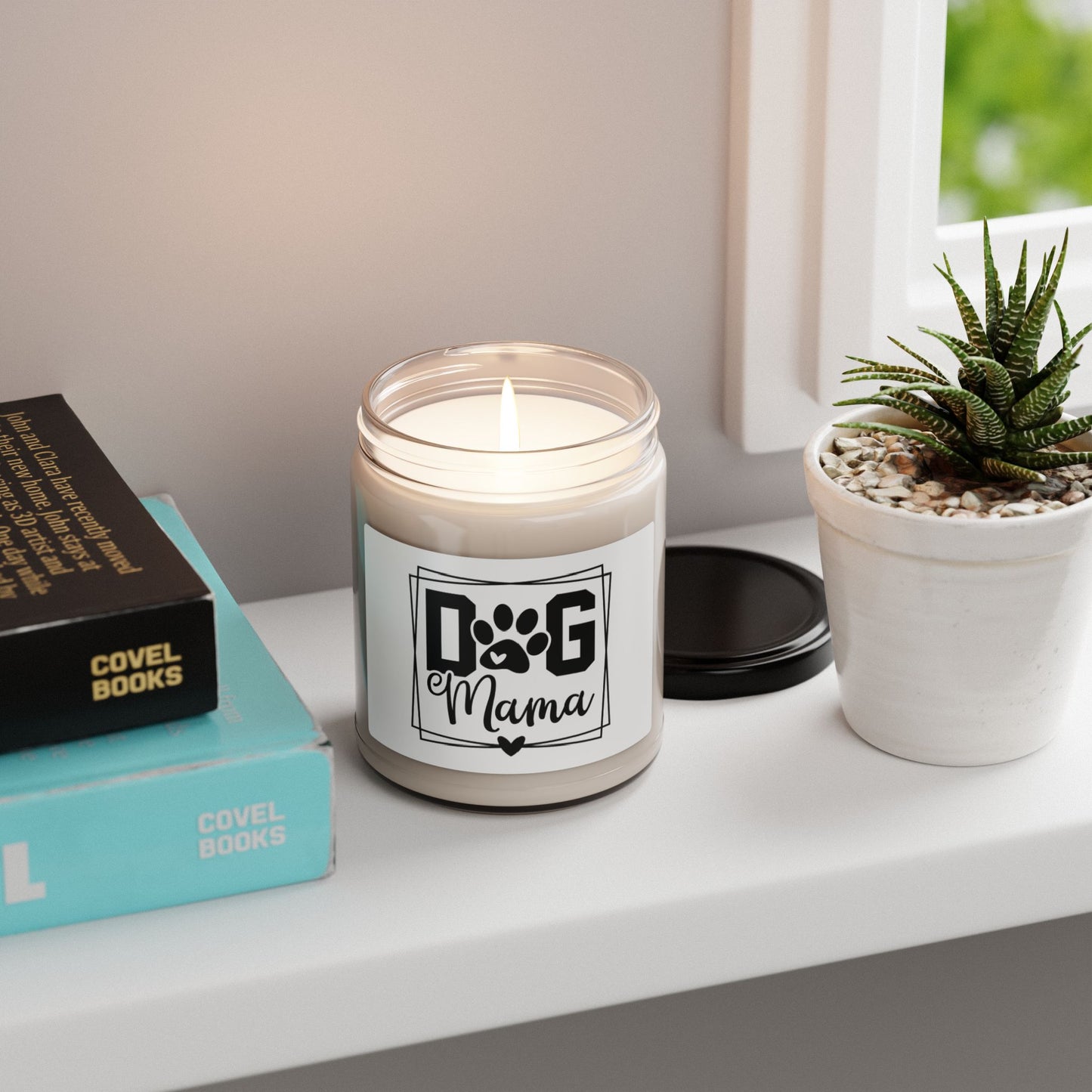 Dog Themed Scented Soy Candle, 9oz Dog Mama