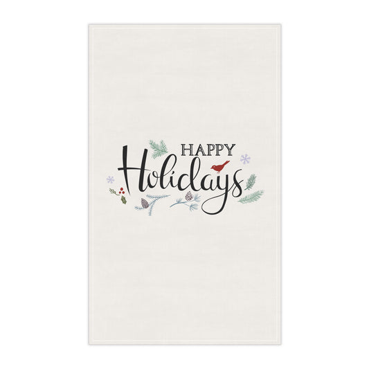 Happy Holidays Kitchen Tea Towel