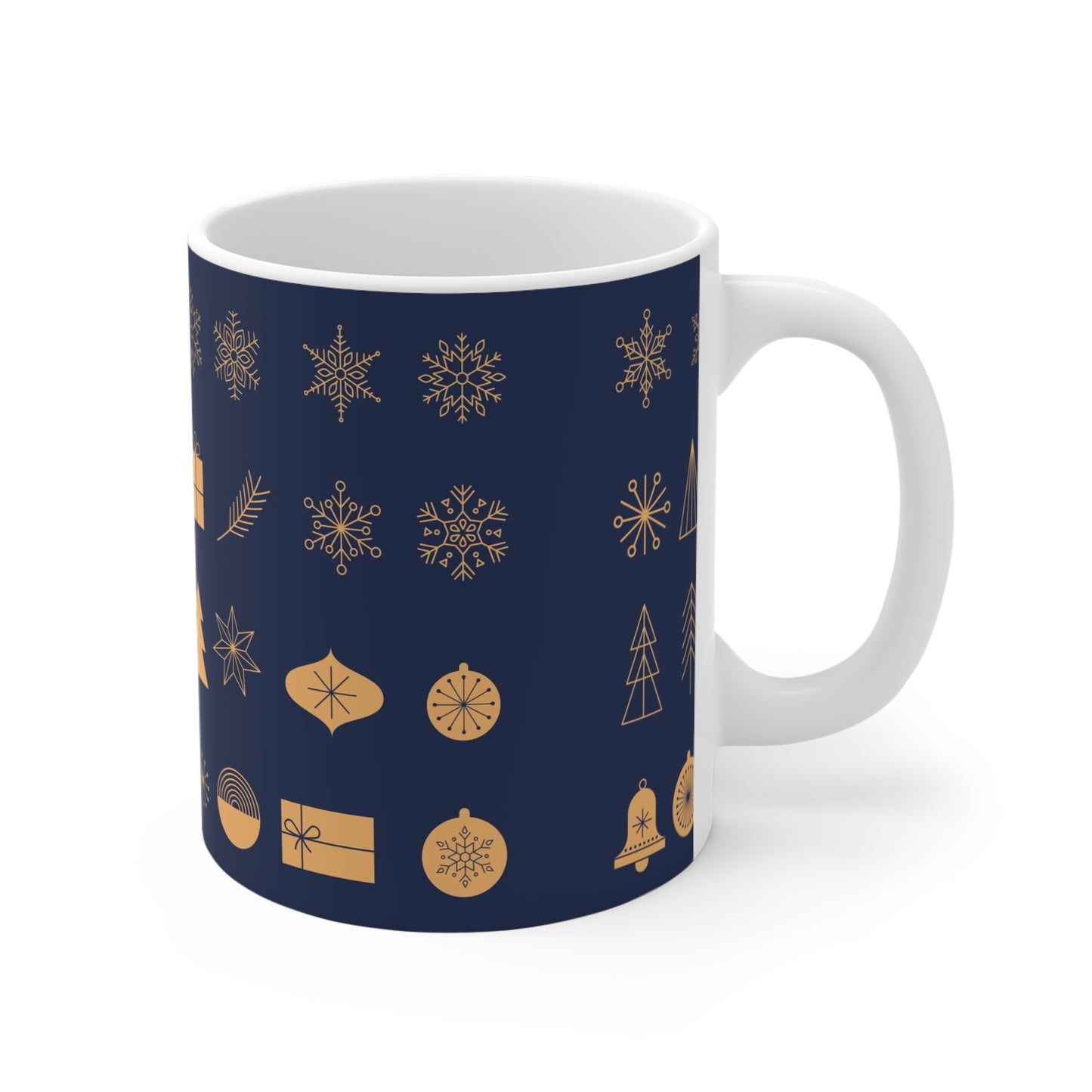 Christmas Themed Hot Beverage Mug 11oz