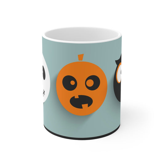 Owls and Pumpkins Ceramic Mug 11oz