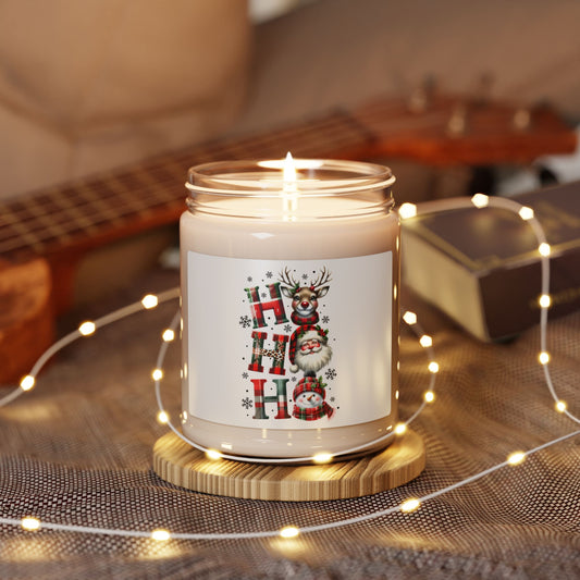 Christmas Themed Scented Soy Candle, 9oz Ho Ho Ho