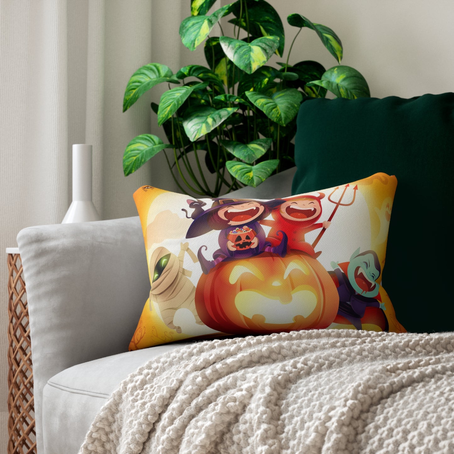 Halloween Accent Lumbar Pillow