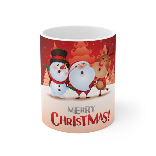 Santa Claus Wishing You a Very Merry Christmas Mug 11oz