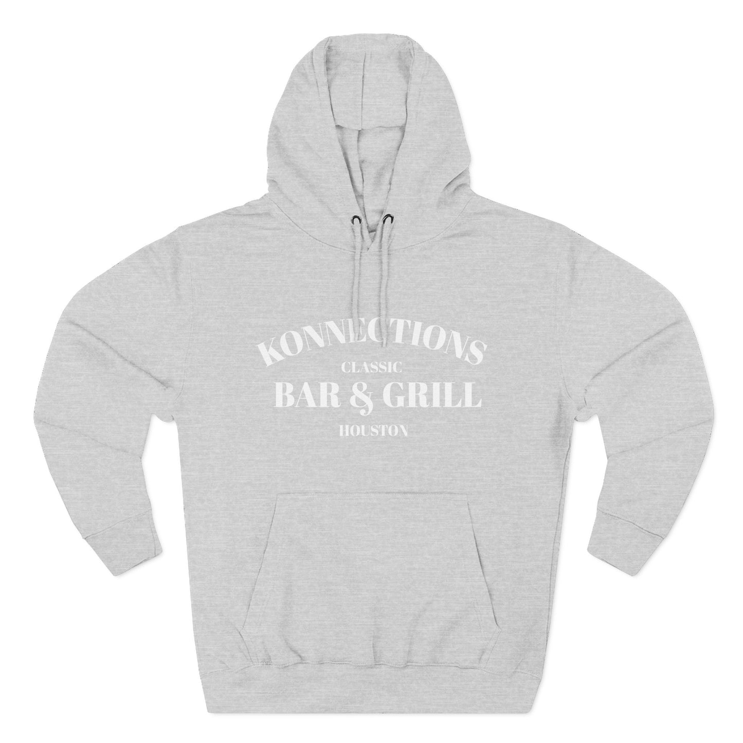 Konnections Classic Bar and Grill Houston Hoodie — Minimal Logo Fleece Pullover