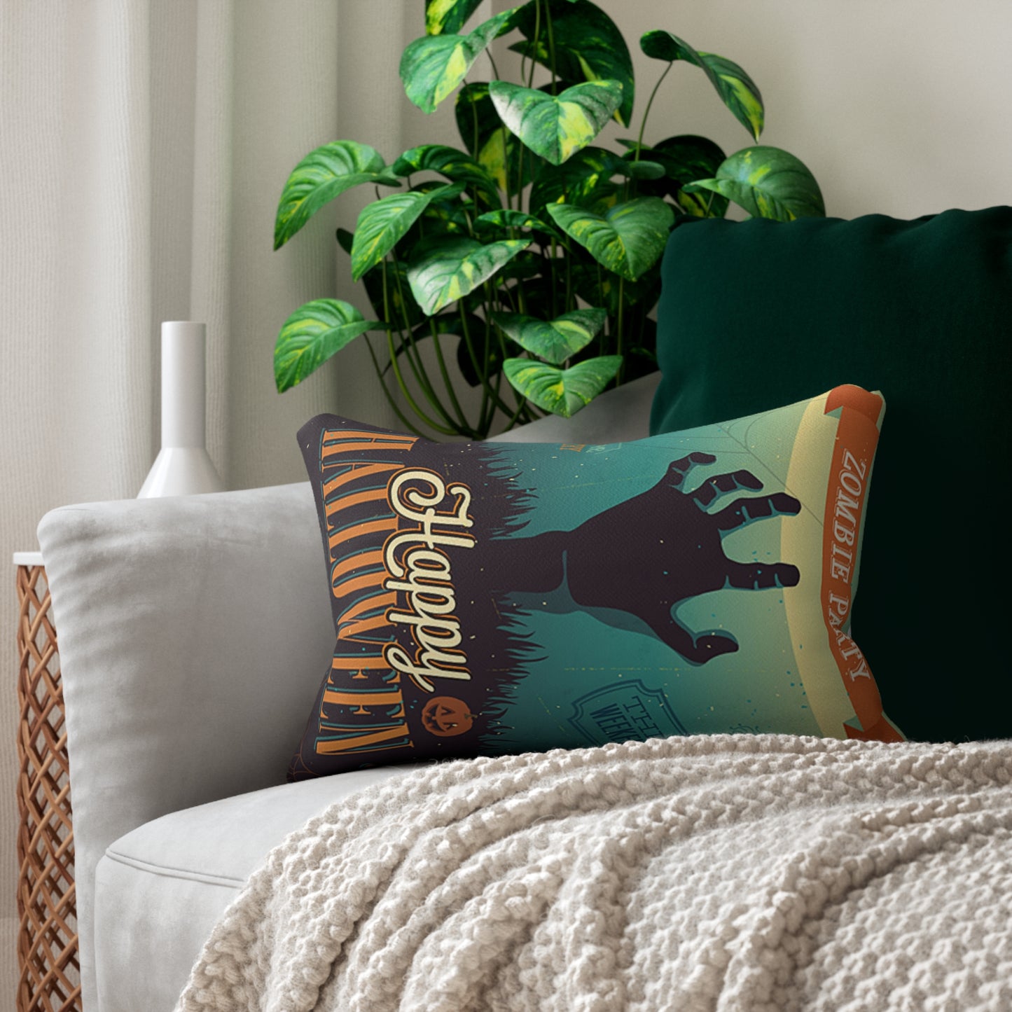 Halloween Accent Lumbar Pillow