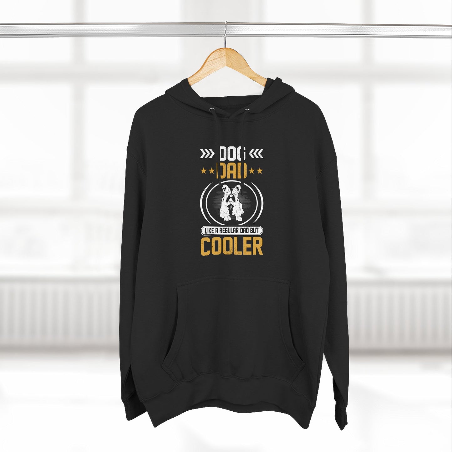 Dog Dad Hoodie — 'Top Dog Dad' Graphic Fleece Pullover