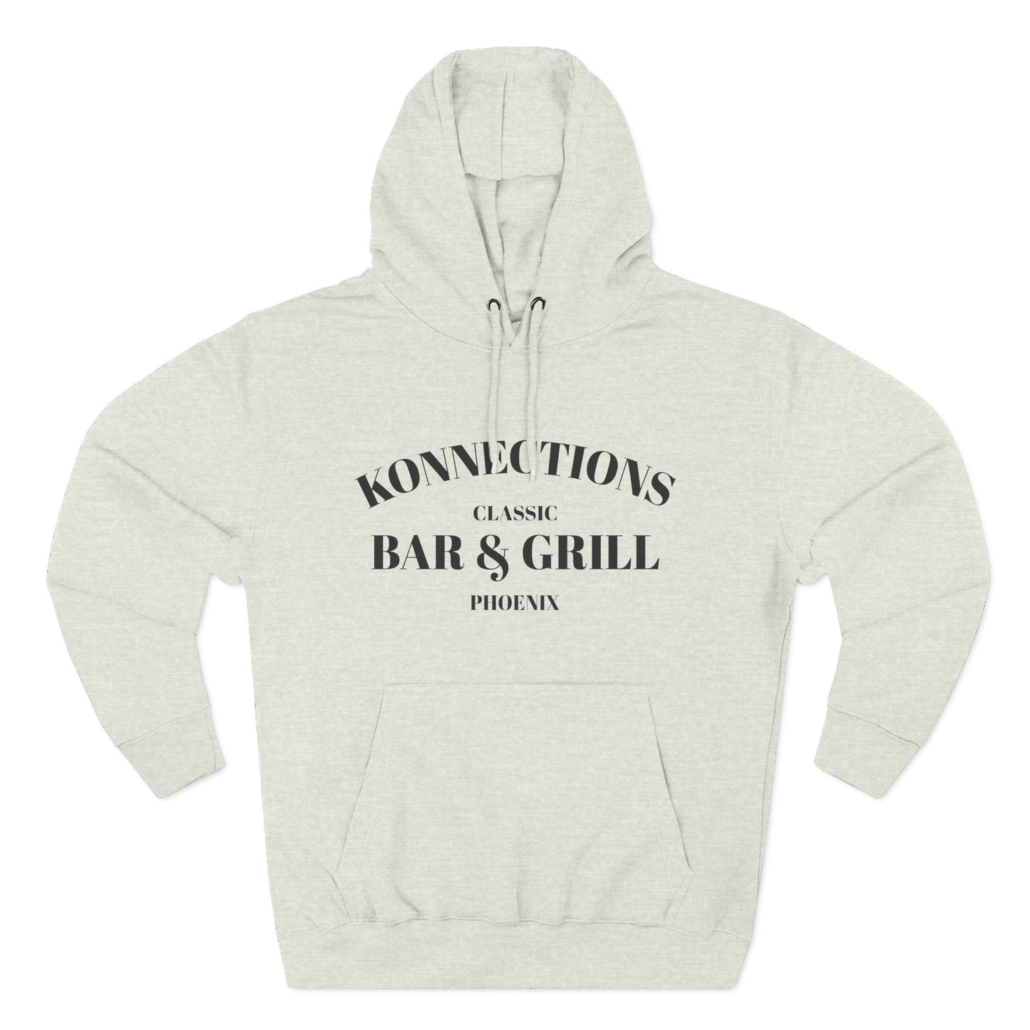 Konnections Classic Bar and Grill Phoenix Hoodie — Minimal Logo Fleece Pullover