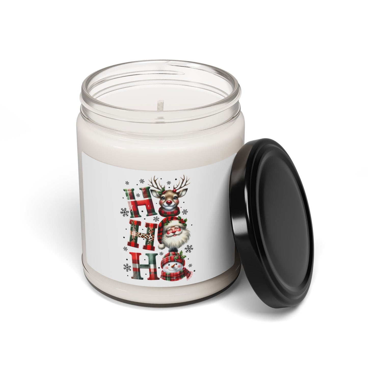 Christmas Themed Scented Soy Candle, 9oz Ho Ho Ho