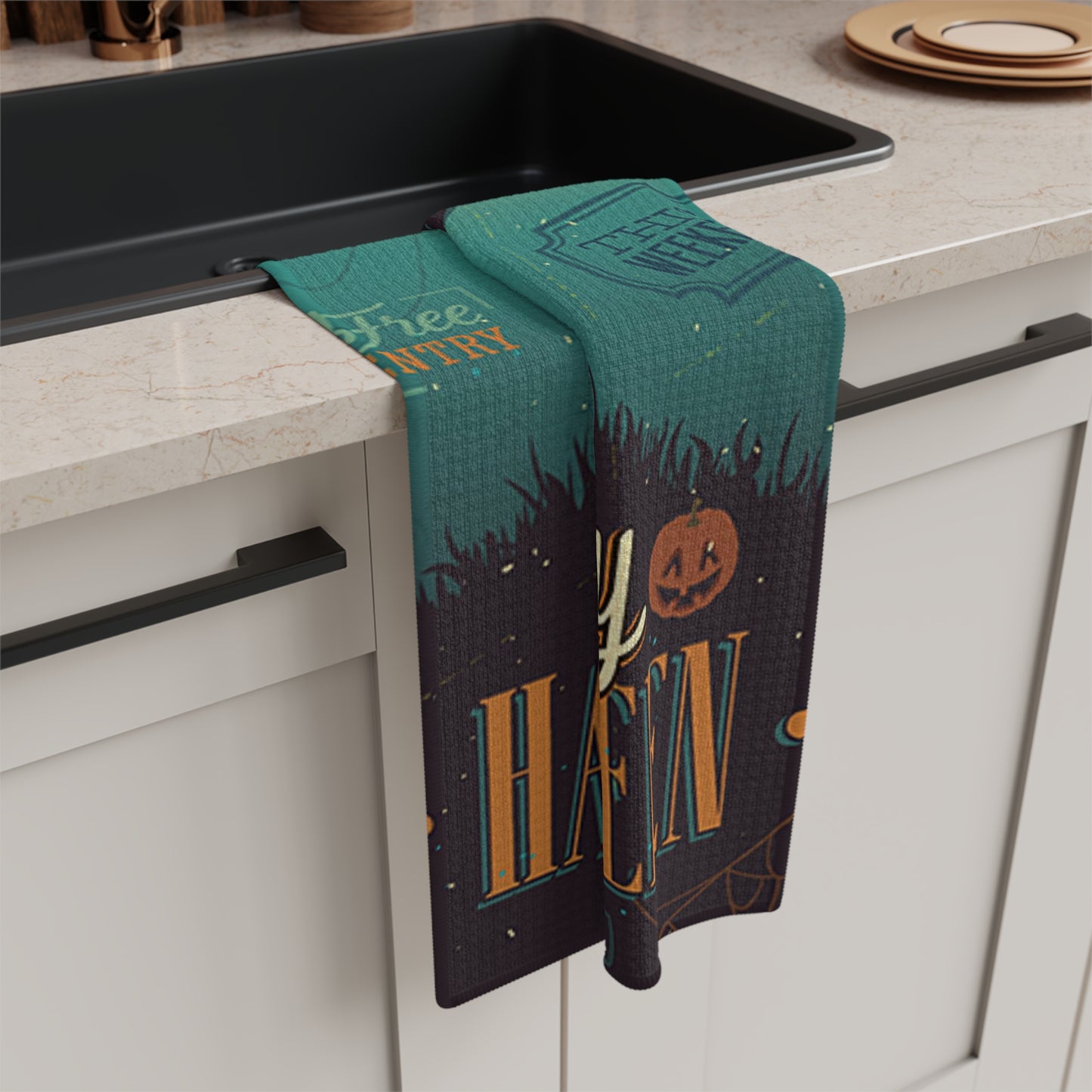 Halloween Themed Soft Tea Towel