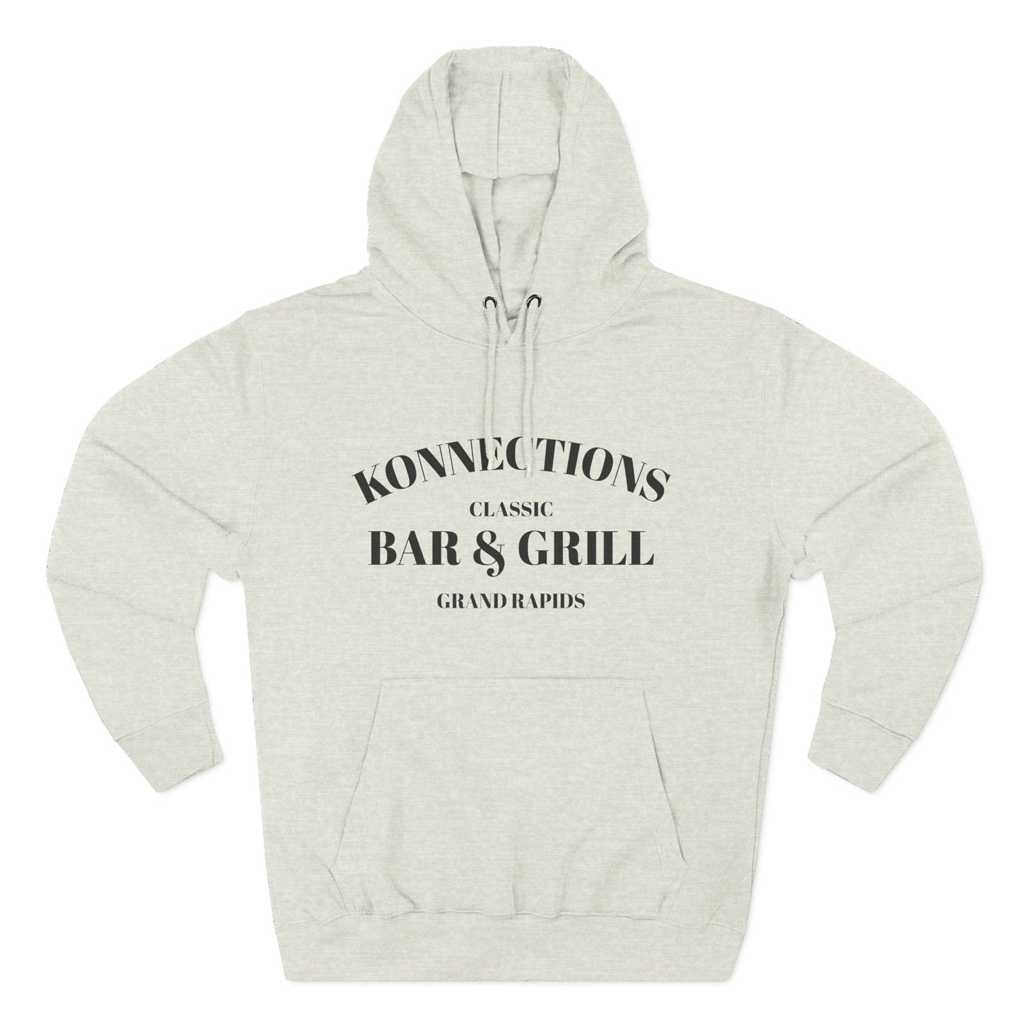 Konnections Classic Bar and Grill Grand Rapids Hoodie — Minimal Logo Fleece Pullover