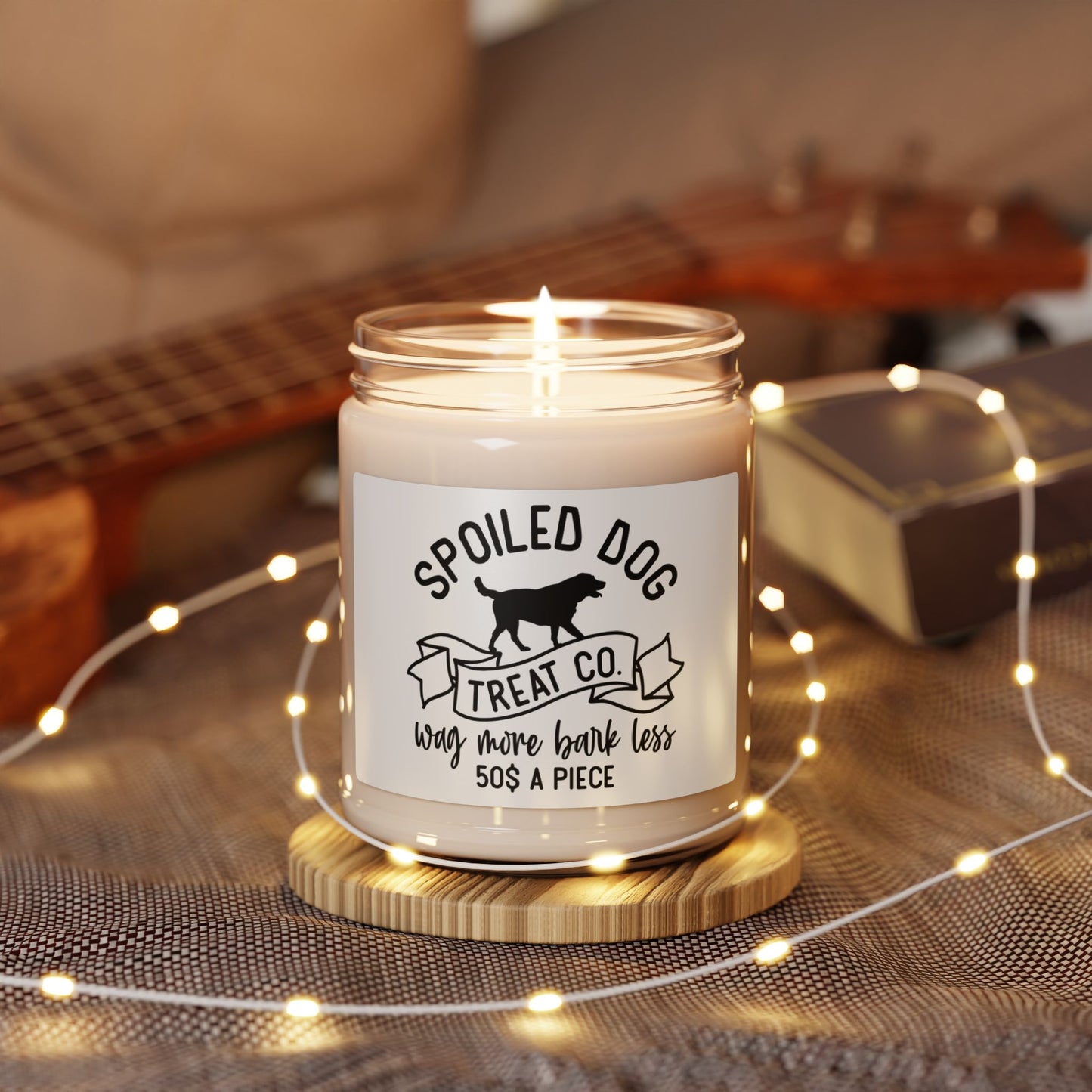 Dog Themed Scented Soy Candle, 9oz Spoiled Dog Treat Company