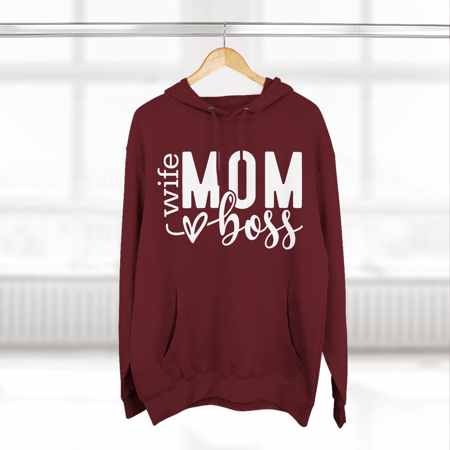 Mom Boss Hoodie — Wife Mom Boss Graphic Pullover
