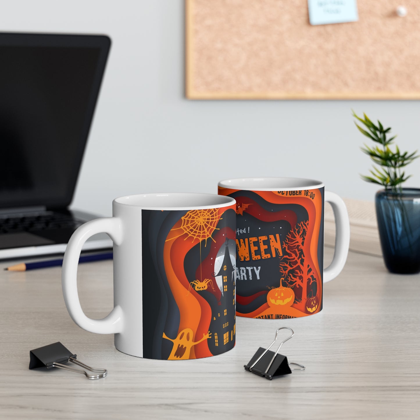 Halloween Party Ceramic Mug 11oz